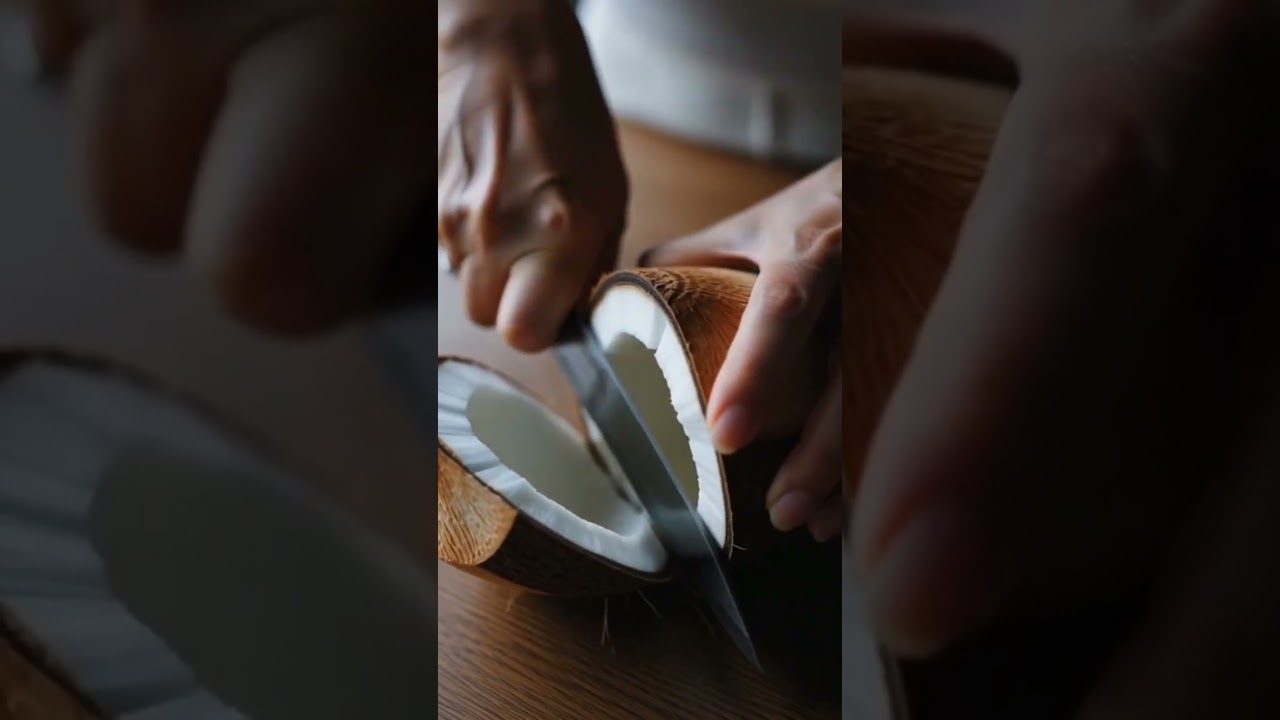 ASMR cutting fruit🥥 