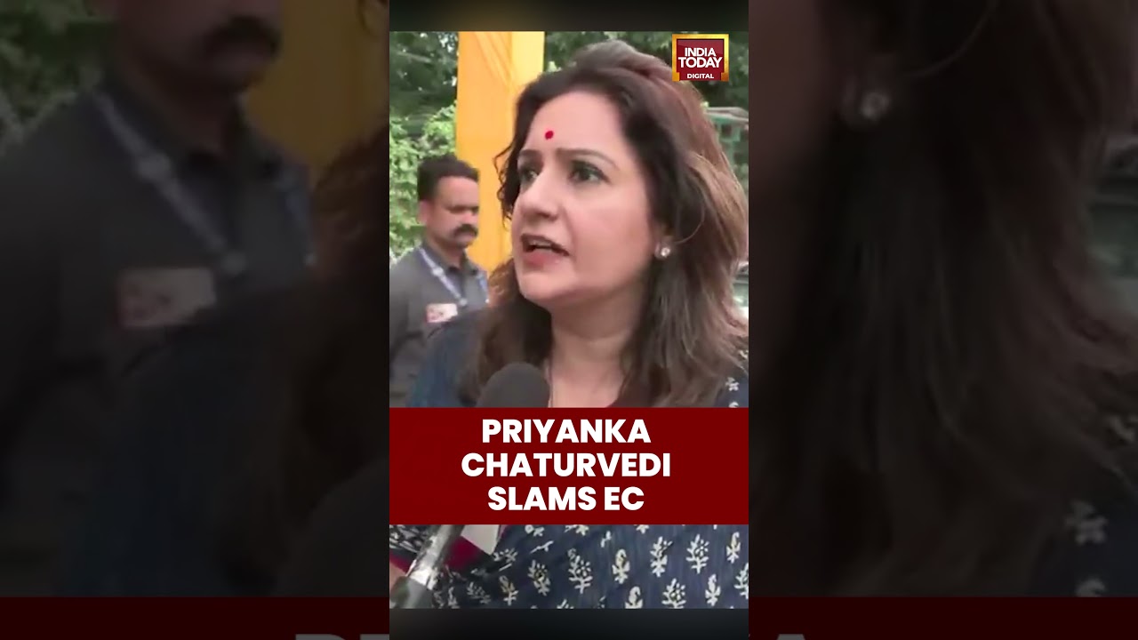 Priyanka Chaturvedi Accuses Govt of ‘Dictatorship’, Demands EC Accountability on Voting Rights