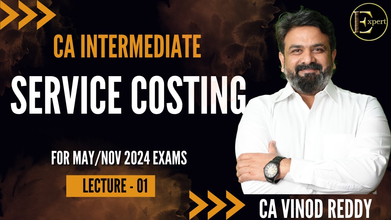 L 27: Regular Costing  by CA Vinod Reddy