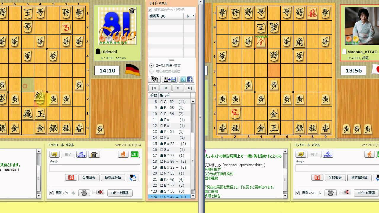 多機能将棋対局場「81Dojo（８１道場）」 チュートリアル 2014版