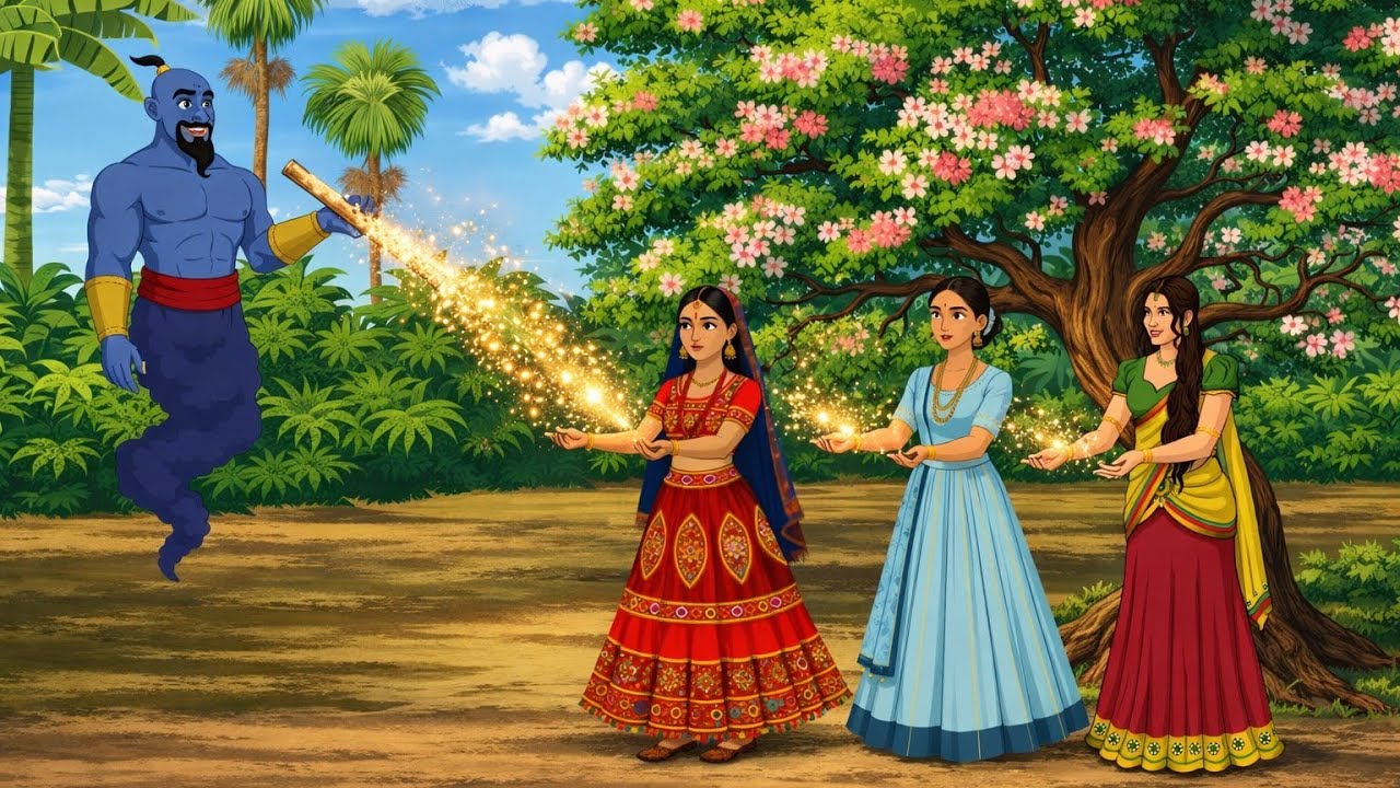 जिन्न और तीन सहेलियां || hindi kahaniya || moral stories || jadui kahani || kahani ||
