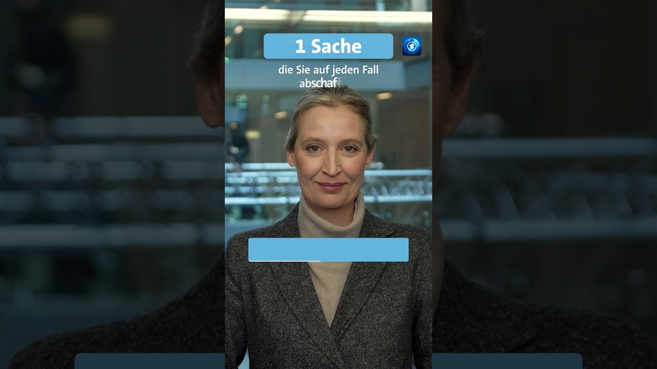 Vier Fragen, 15 Sekunden Zeit zu antworten &ndash; Alice Weidel, AfD