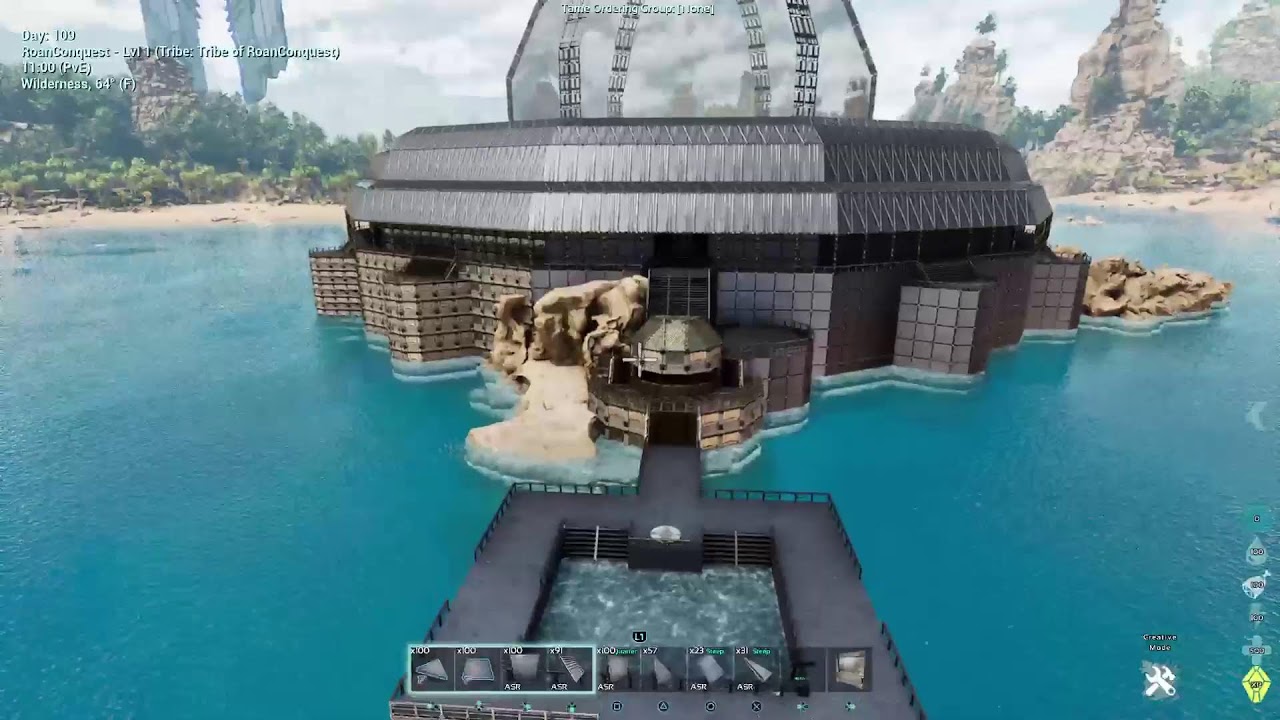 Ark Survival Ascended Lets build a Blitzball stadium part 9