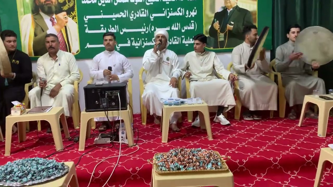 جانب من المولد النبوي الشريف في منطقة الطرابشه تكية الخليفه محمد زبن 