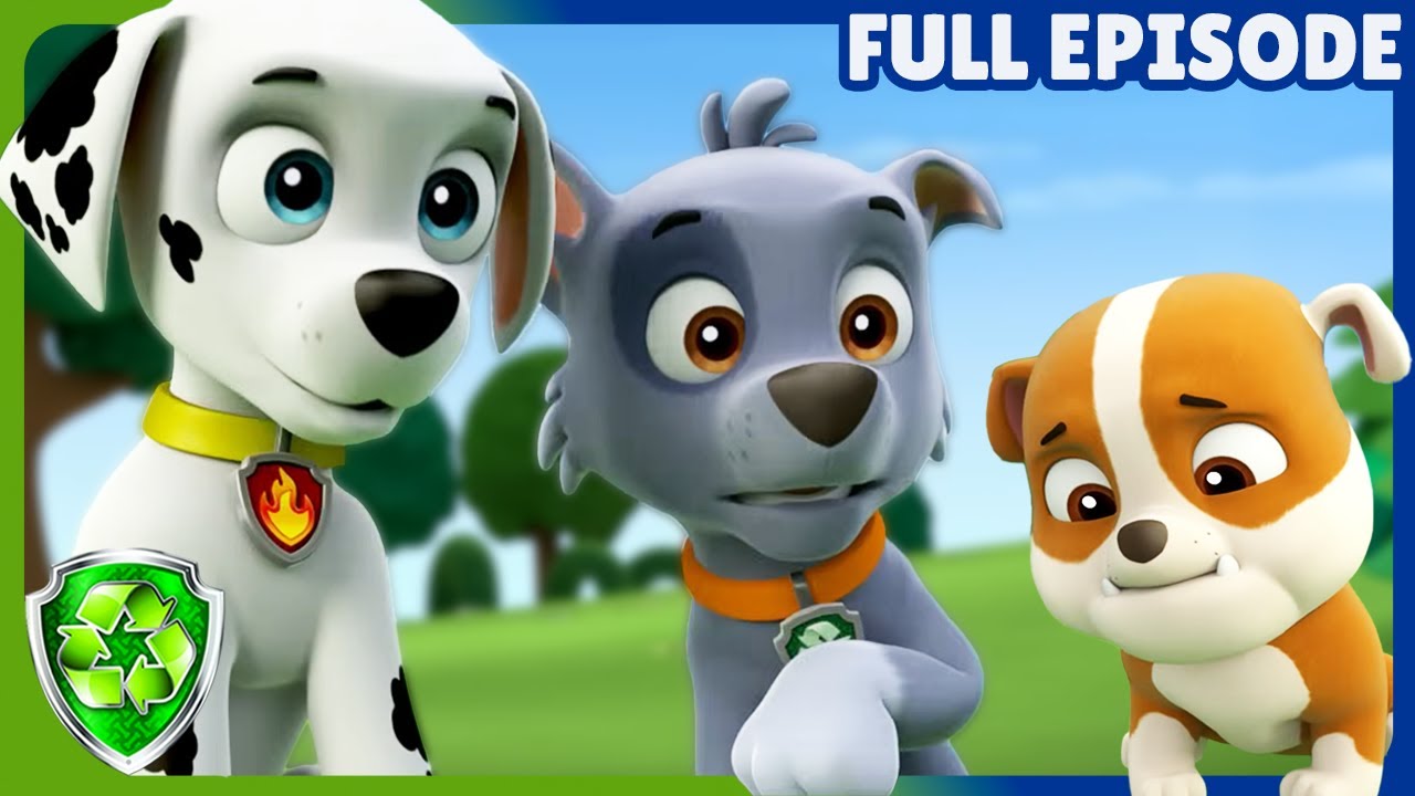 Pups Get A Rubble | Rocky PAW Patrol | Full Episode | A Rubble Flashback | Cartoons for Kids