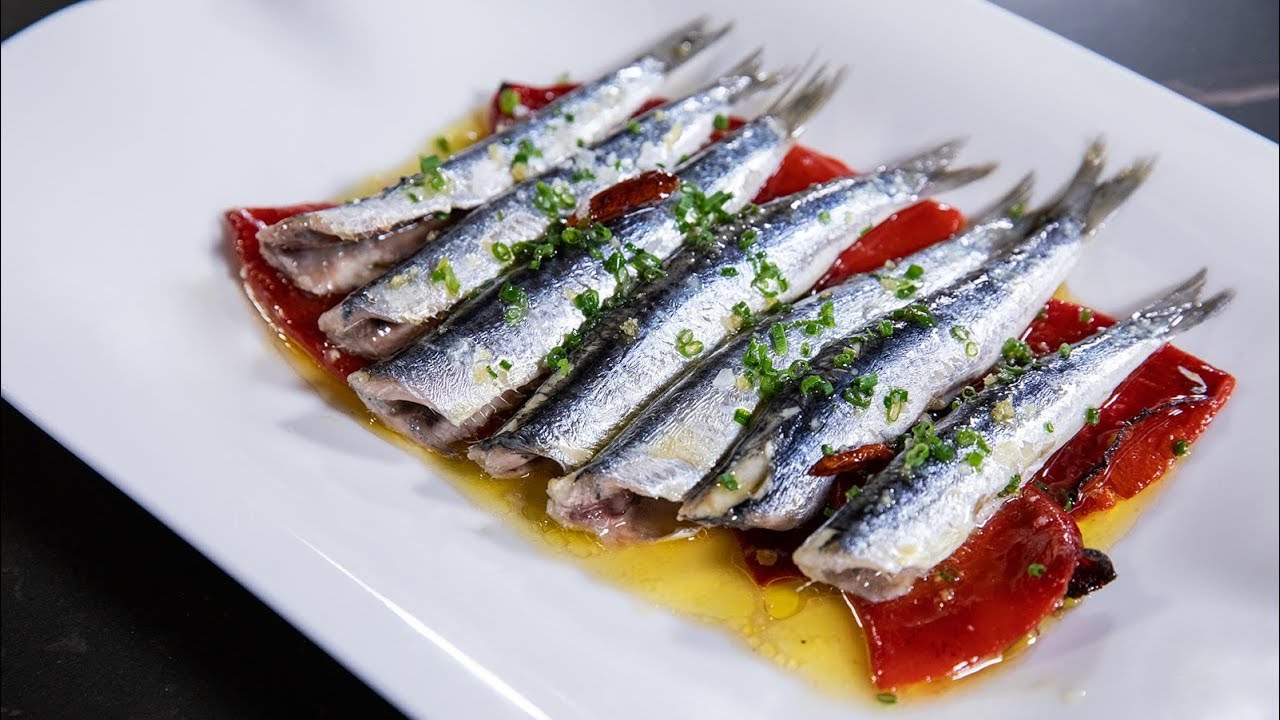 Anchoas asadas con pimientos - Las recetas de super amara