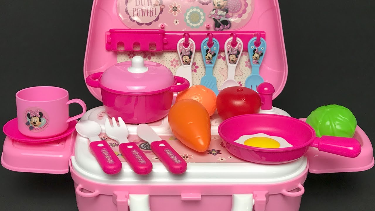 Disney Minnie Mouse Kitchen Set Satisfying with Unboxing Compilation Toys ASMR #1046