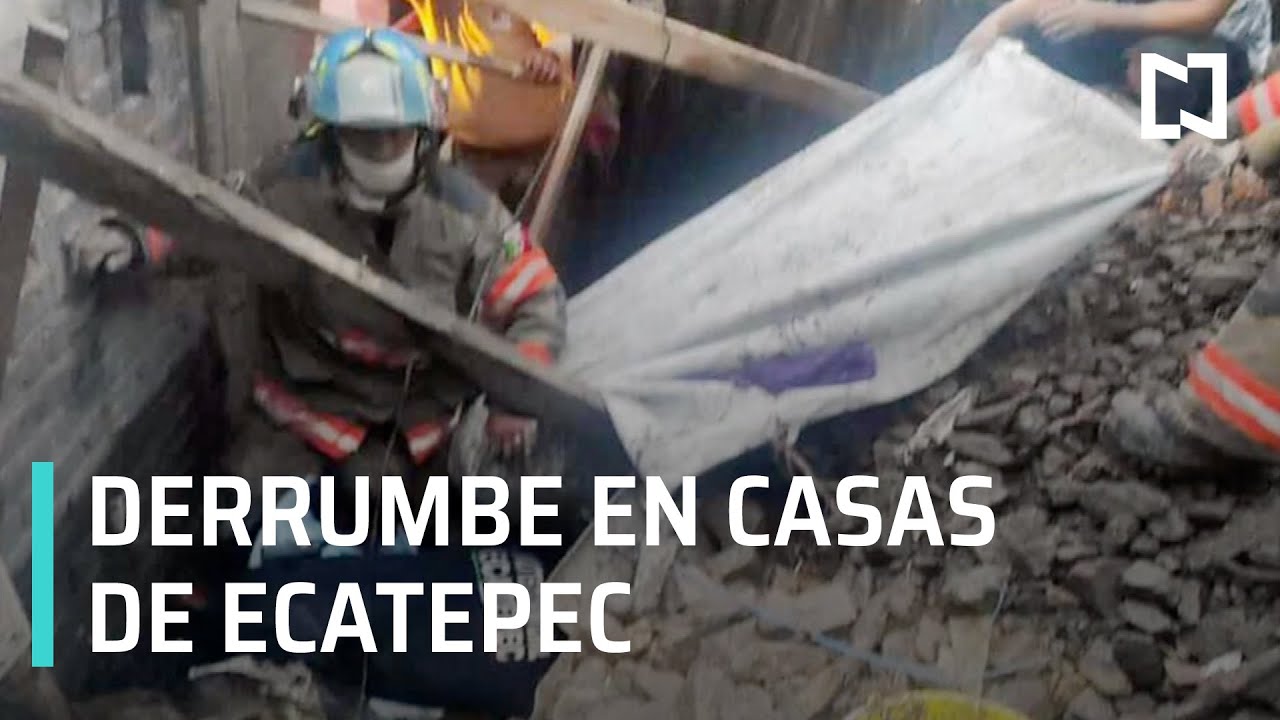 Derrumbe en Ecatepec | Deslizamiento de tierra en Sierra de Guadalupe Ecatepec - Las Noticias