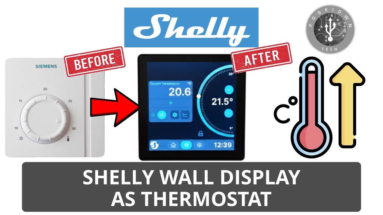 How to Install Shelly Wall Display as a Smart Thermostat | Full Step-by-Step Guide