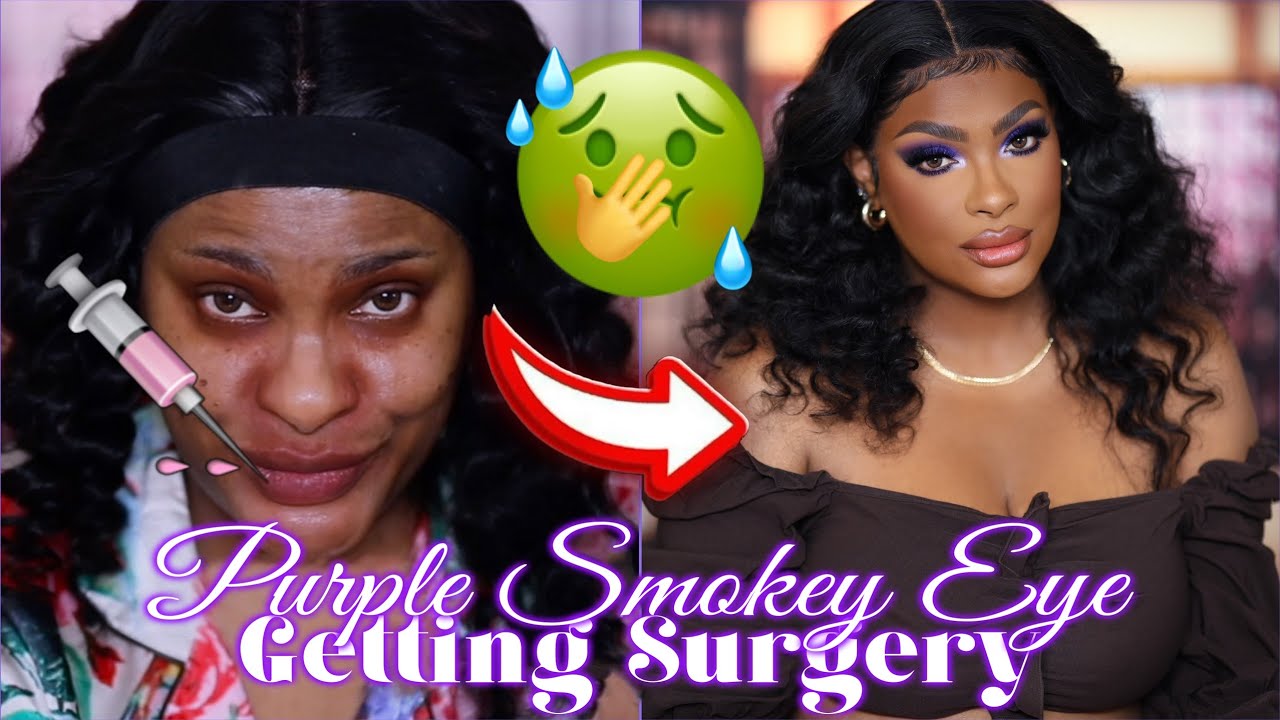 PURPLE SMOKEY EYE -Chit Chat - 🍑Getting a BBL Surgery and more Fillers - Hanne Hair