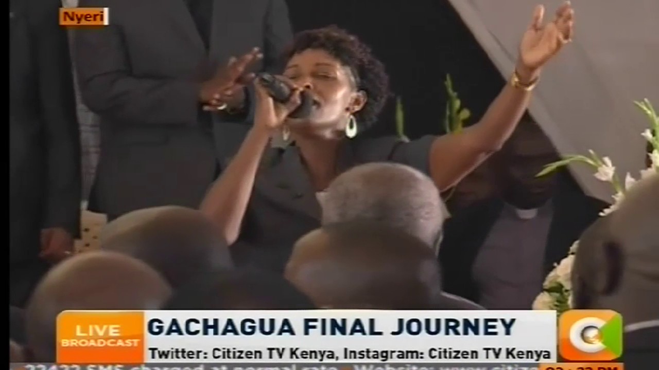 The song the late Gachagua requested to  be sung at his burial