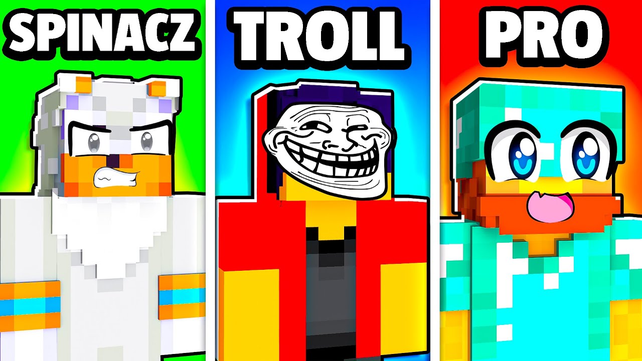 10 TYP&Oacute;W GRACZY W MINECRAFT!