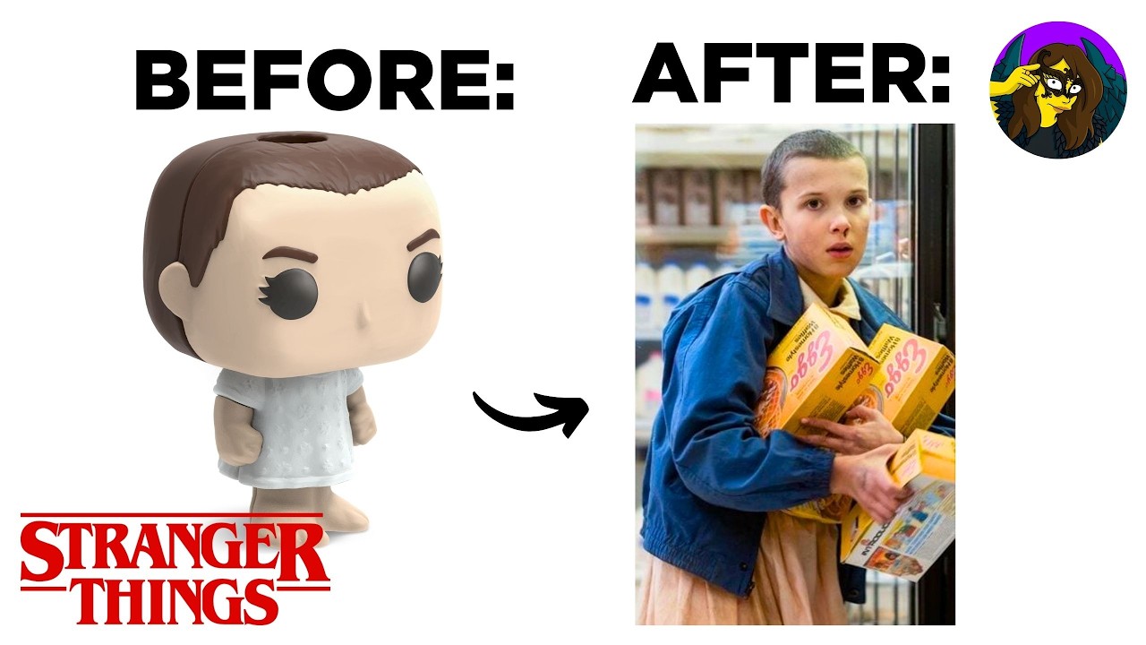 How to Make Eleven with Eggo Waffles 🍳 | Stranger Things Season 1 | Kinder Joy Funko Pop DIY