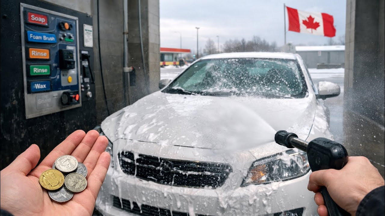 HOW TO USE A COIN CAR WASH IN CANADA 🇨🇦 | STEP-BY-STEP GUIDE (POV)