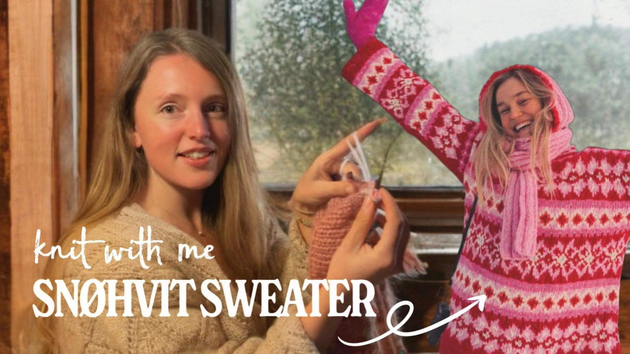 I Knit my First Stranded Colorwork Sweater During a Massive Storm