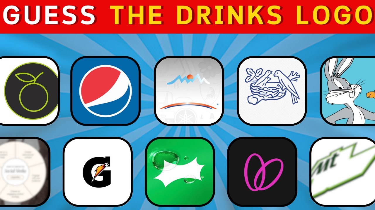 🥤 Drinks Logo Quiz Challenge | Guess the Brand!