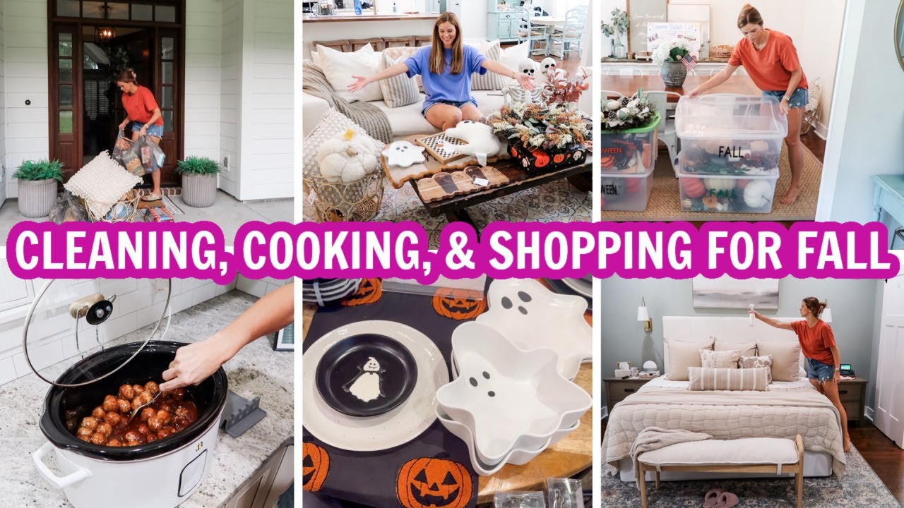 FALL GET IT ALL DONE & SHOP WITH ME! | CLEANING MOTIVATION + SHOPPING FOR FALL DECOR