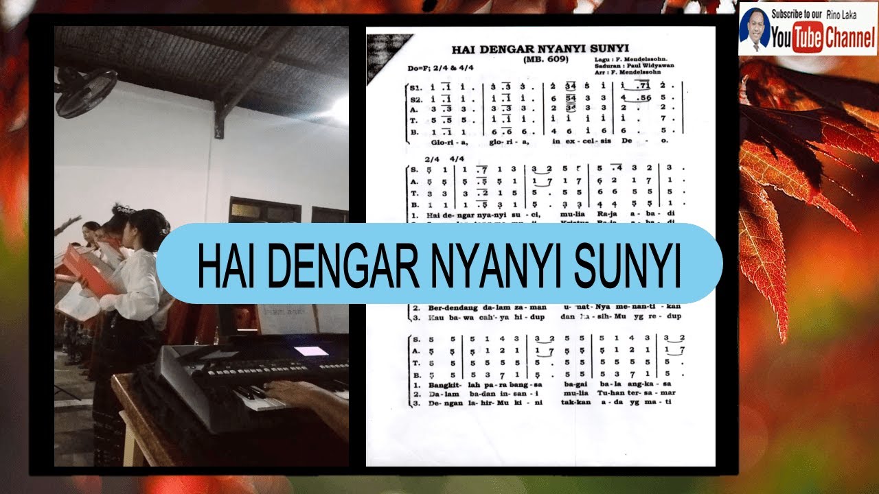 HAI DENGAR NYANYI SUNYI KOOR LAGU NATAL