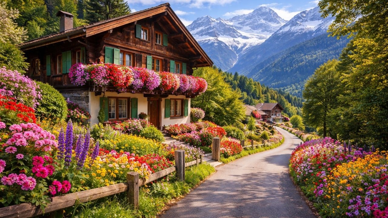 Spring Has Arrived in Switzerland 🇨🇭🌸 | Beautiful Swiss Villages in Bloom