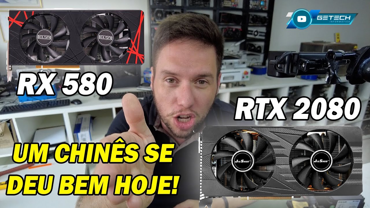 GASTEI R$1500,00 COM DUAS PLACAS DE VÍDEO DO ALIEXPRESS E JÁ ME SINTO ENGANADO! RX580 E RTX2080