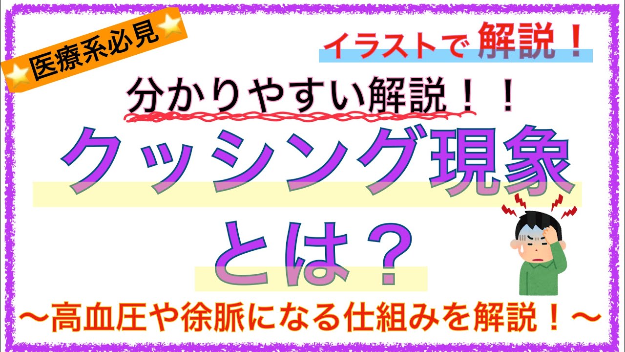 教科書をわかりやすく！「クッシング現象とは？」高血圧や徐脈になる理由を解説！