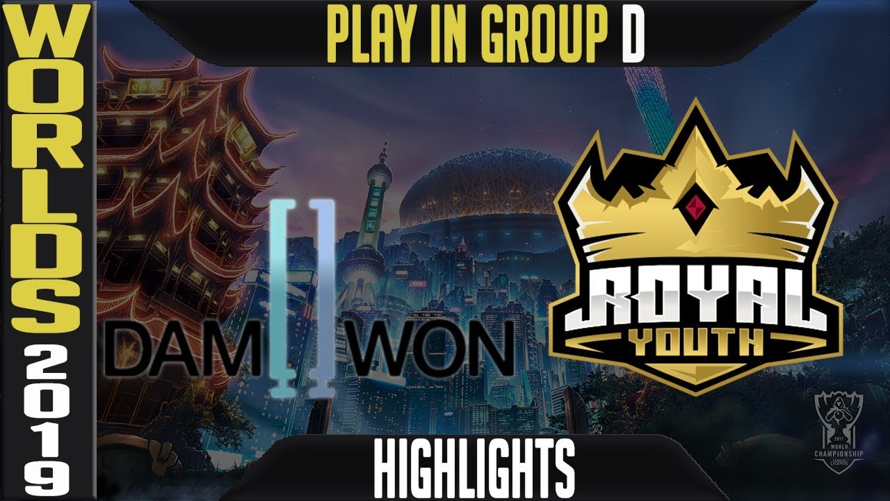 DWG vs RYL Highlights | Worlds 2019 Play In Day 4 Group D | Damwon Gaming vs Royal Youth