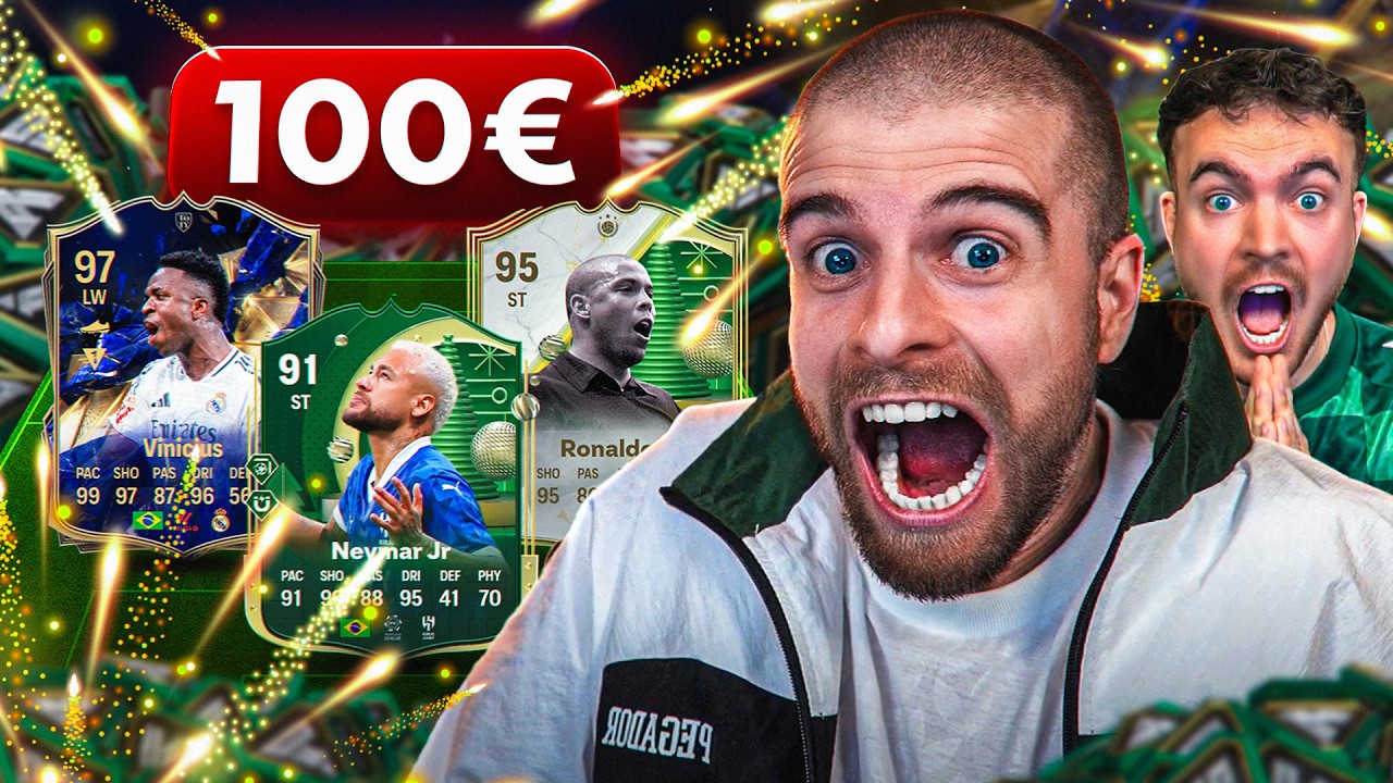 WER erreicht MEHR in 1 STUNDE an NEUJAHR mit 100€ in FC 25 😱🥳 (ACCOUNT BATTLE 🏆)