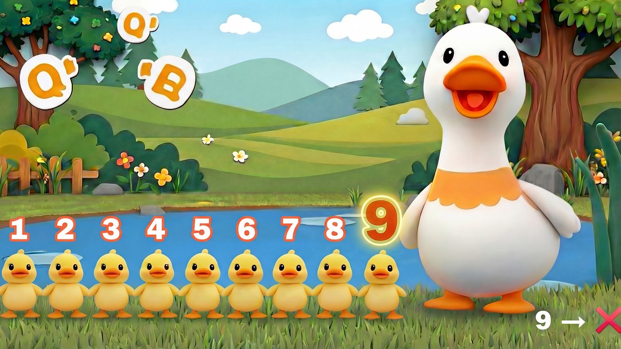 Where is number 9? 🐥 Can You Find It? | Fun Counting Game for Kids