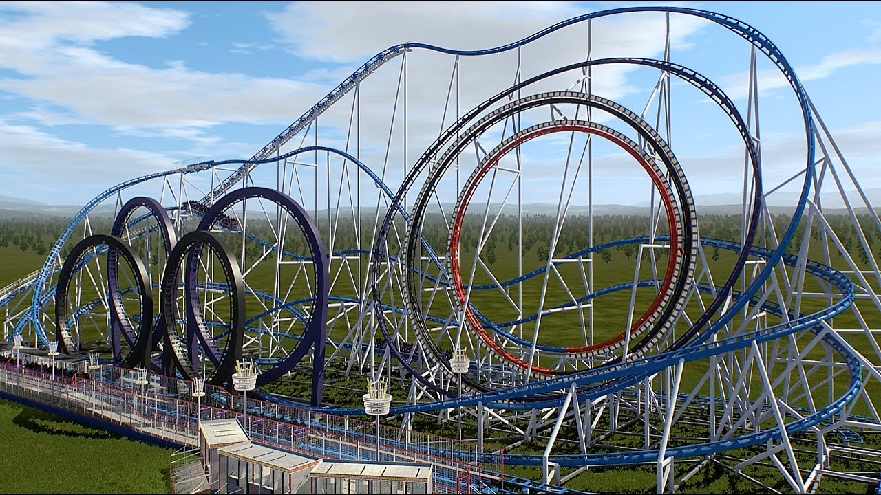 Custom 6 Loop Transportable Schwarzkopf - Preview POV - Nolimits 2 Roller Coaster Simulator