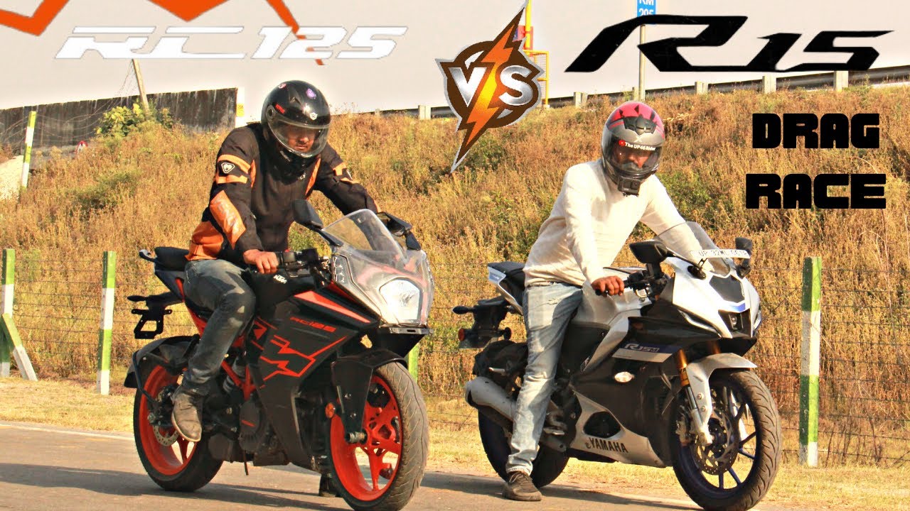 Yamaha R15m VS KTM RC 125 New 2022 Model Drag Race
