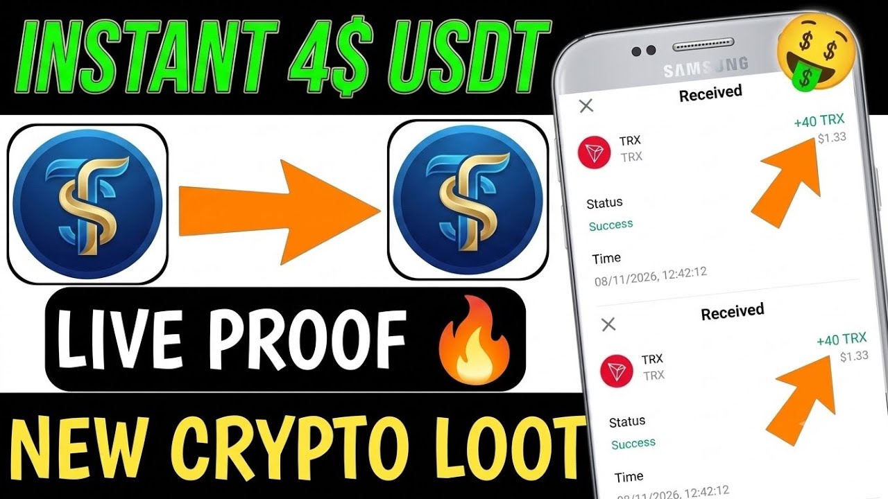 New Crypto Loot Per Gmail 4$ USDT | New Crypto Loot Offer 2026 | New Free Crypto Airdrop 2026