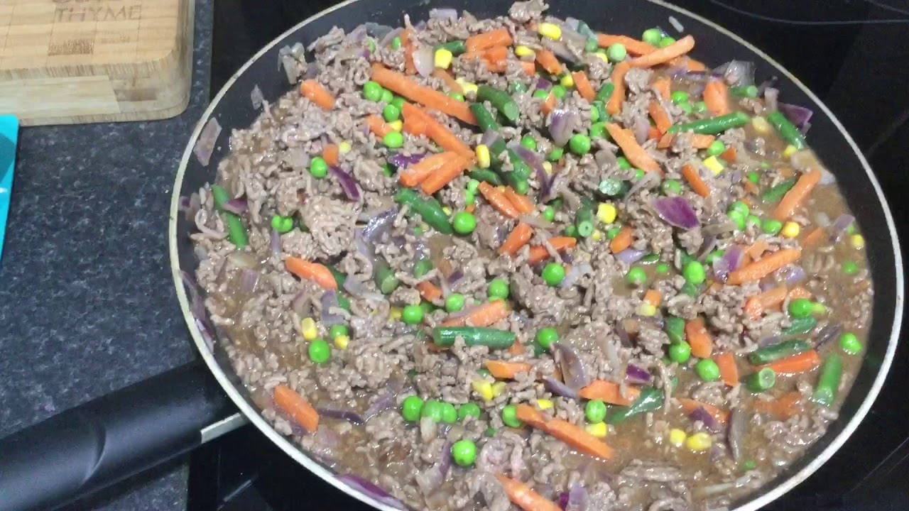 Making Cottage Pie