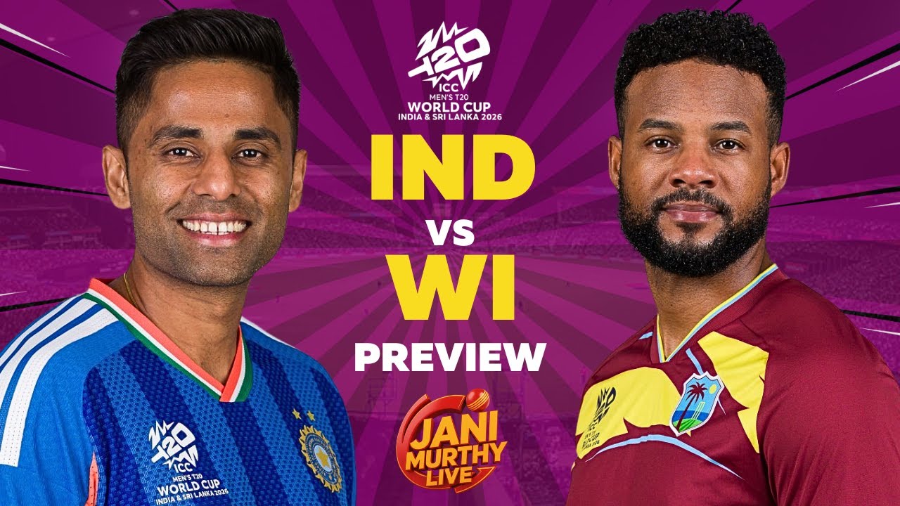 India vs West Indies Match Preview | Super 8 | ICC T20 World Cup 2026 | Live with Jani🔴