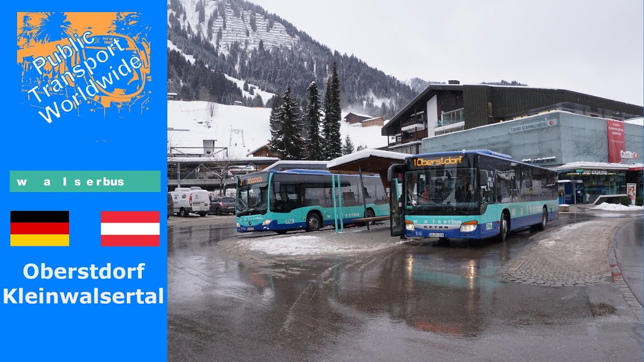 Walserbus - Van Oberstdorf (D) naar Kleinwalsertal (A) in de winter