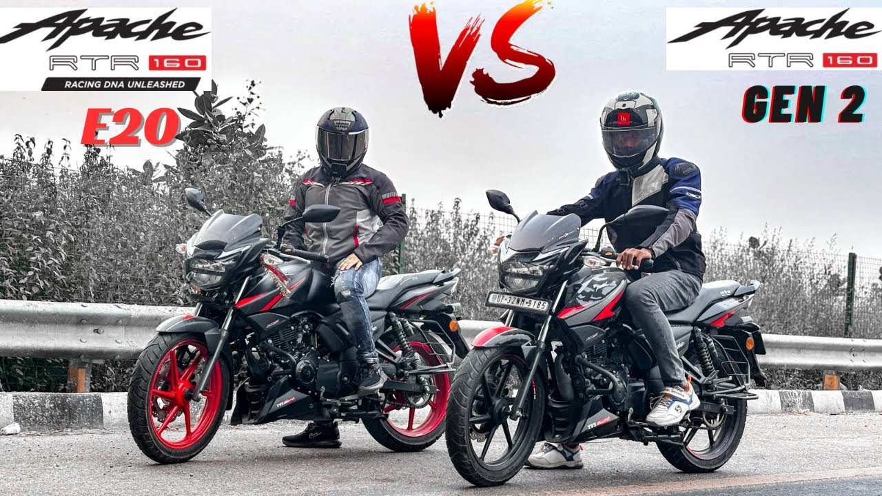 2024 APACHE RTR 160 RACE EDITION E20 ..VS.. APACHE RTR 160 race edition GEN 2 !!!DRAG RACE TOP END🚀😱