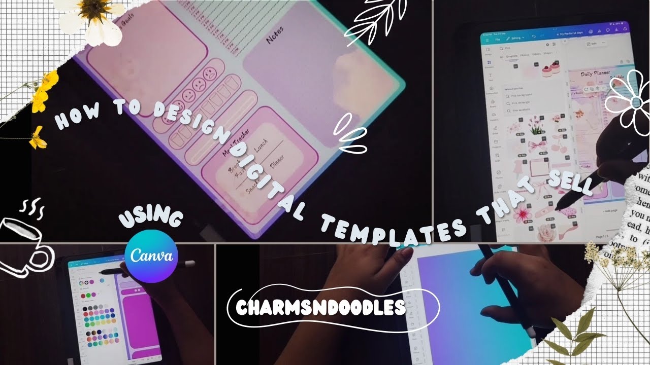 How to Design Digital Templates that Sell | Canva Tutorial + Free Template Download
