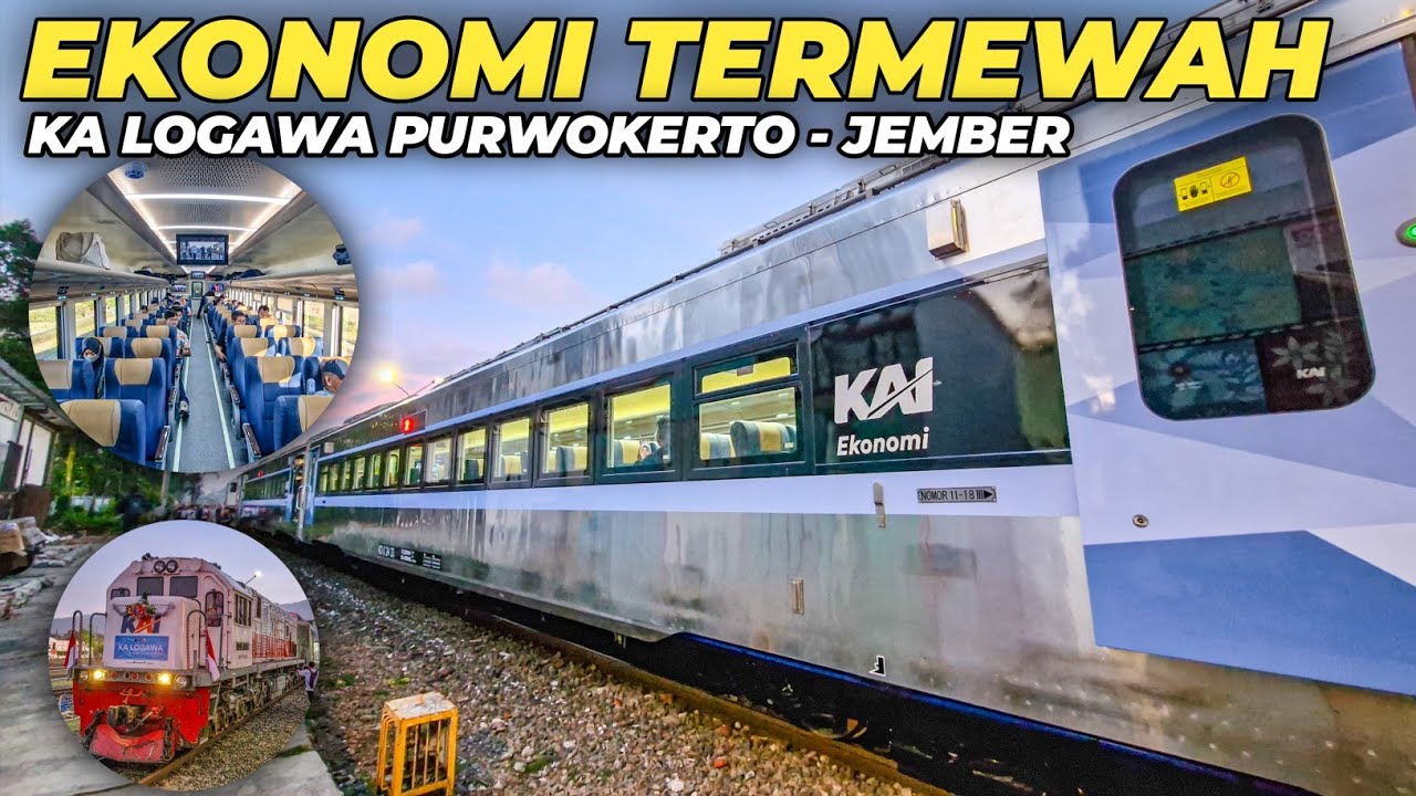 UPGRADE NEW GENERATION LANGSUNG JADI YANG TERMEWAH DI JALURNYA‼️Trip KA Logawa Purwokerto - Jember