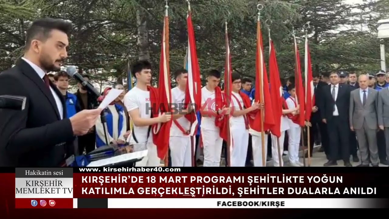 Kırşehir’de 18 Mart Programı Şehitlikte Gerçekleştirildi