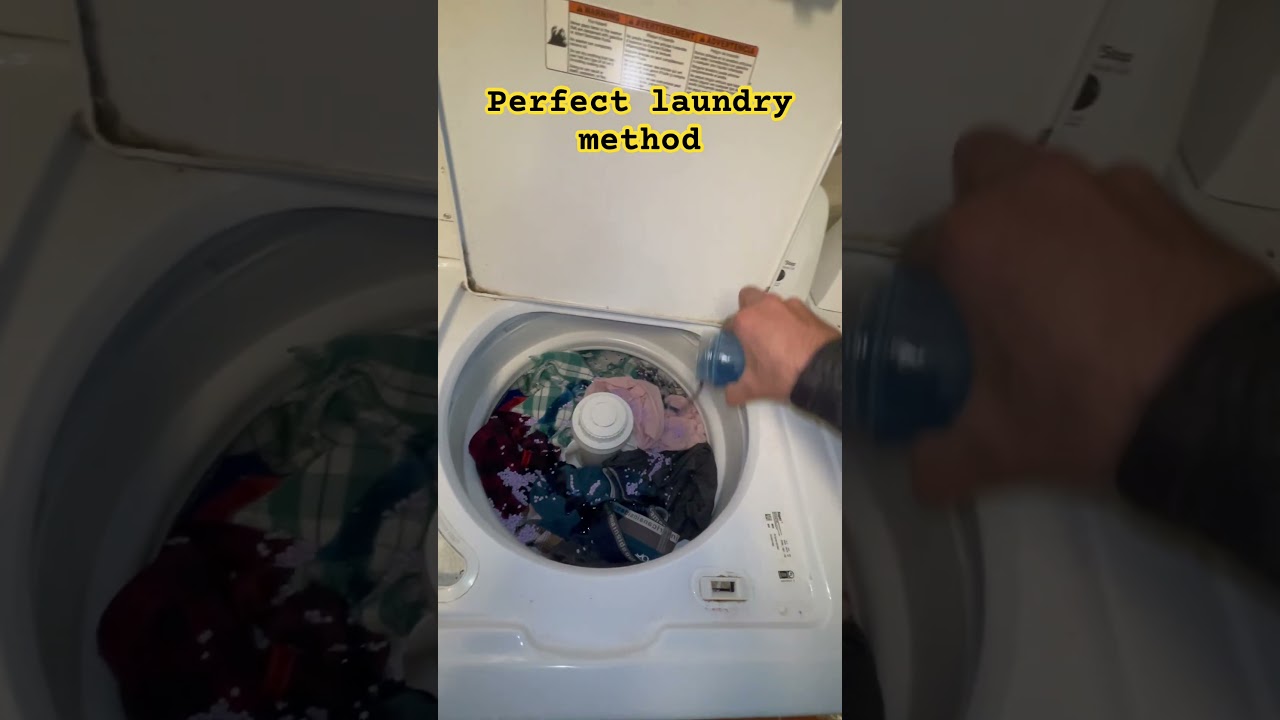 How to do laundry perfectly - washing machine washer dryer - detergent fabric softener - Tide Downy