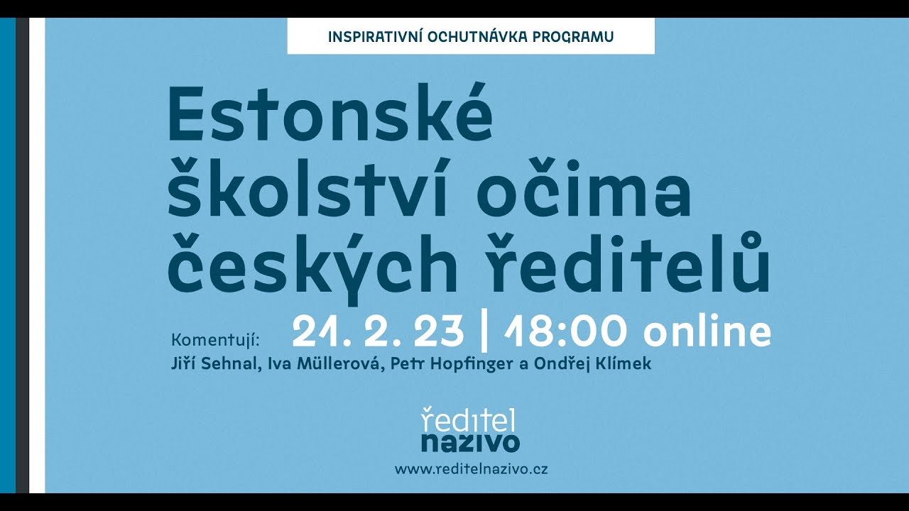 Estonské školství očima českých ředitelů