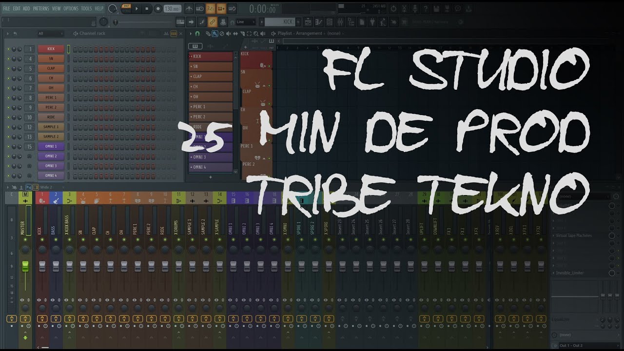 Je compose de la Tribe / Acidcore en 25 minutes!!! [Tutorial Acidcore Tribe Mentale Tekno]