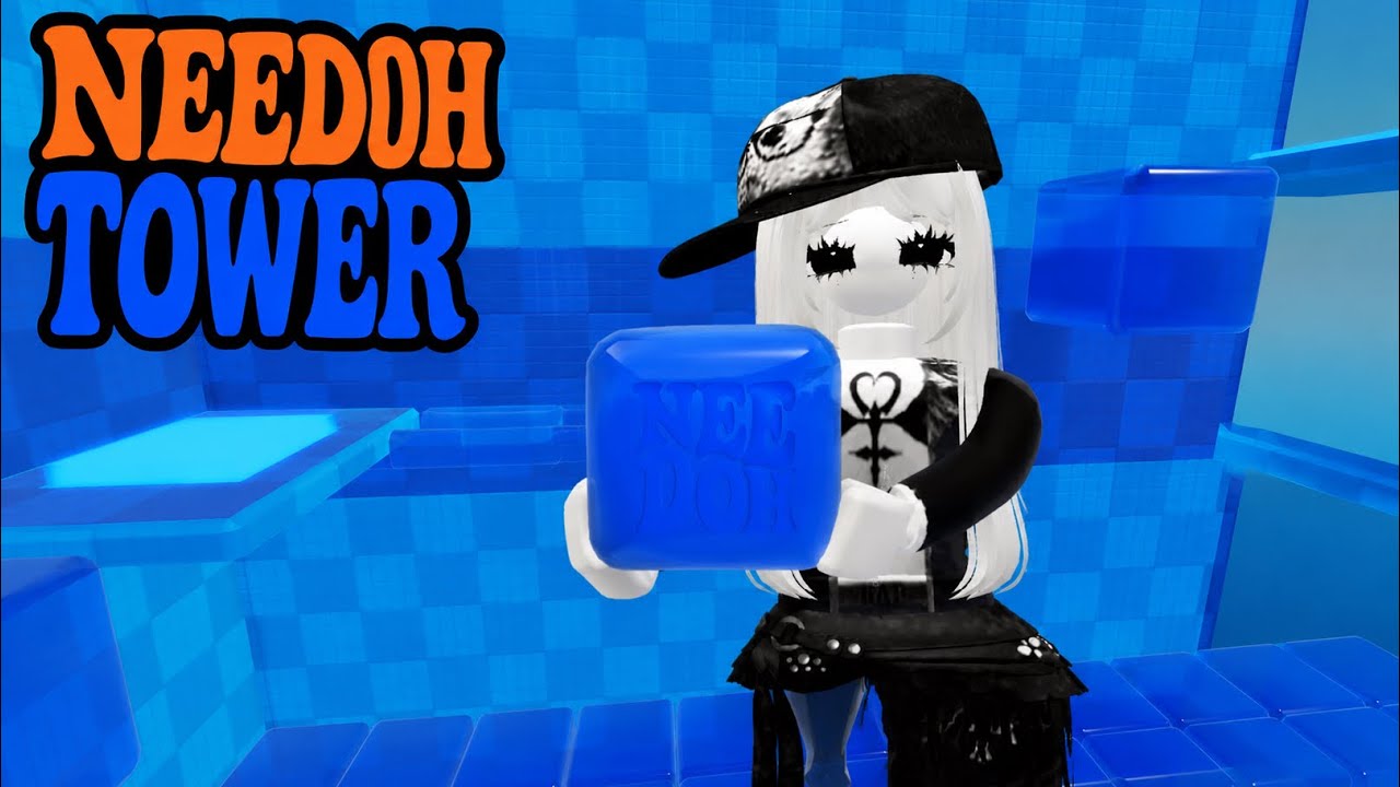 Can I beat the NEW Needoh Tower in Roblox? 😱💙 This tower looks easy&hellip; but it gets SO hard!