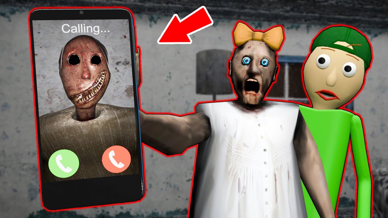 Granny Remake vs little Granny, Baldi vs joke - funny horror animation (p.209)