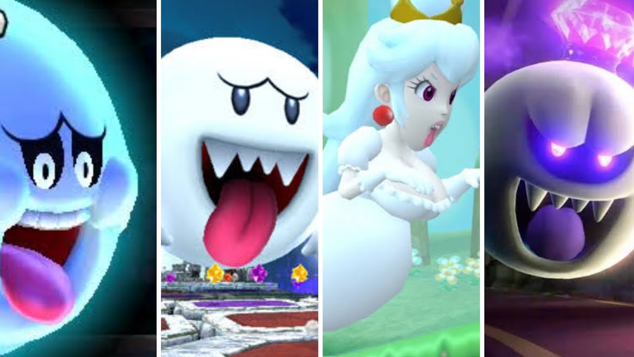 Evolution of Big Boo in Super Mario Games (1990 - 2021)