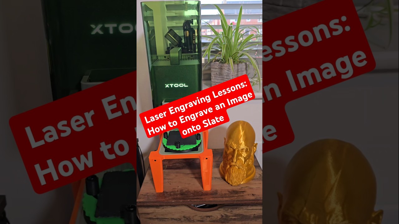 Full Tutorial | How to Engrave an Image onto Slate. #LaserEngraving #xToolF1 #l3daccessories #xcs