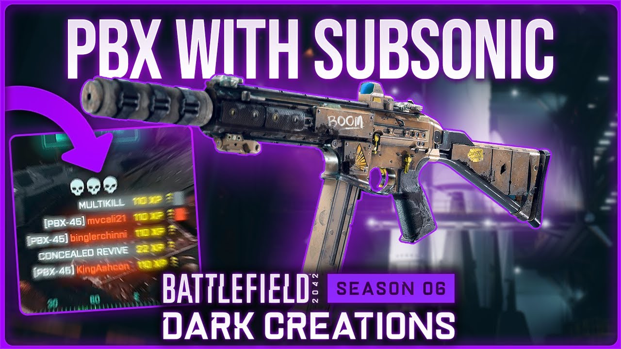 SUBSONIC AMMO on the PBX is pretty nice! - Battlefield 2042 Breakthrough