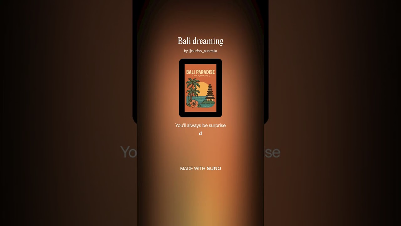 Bali dreaming