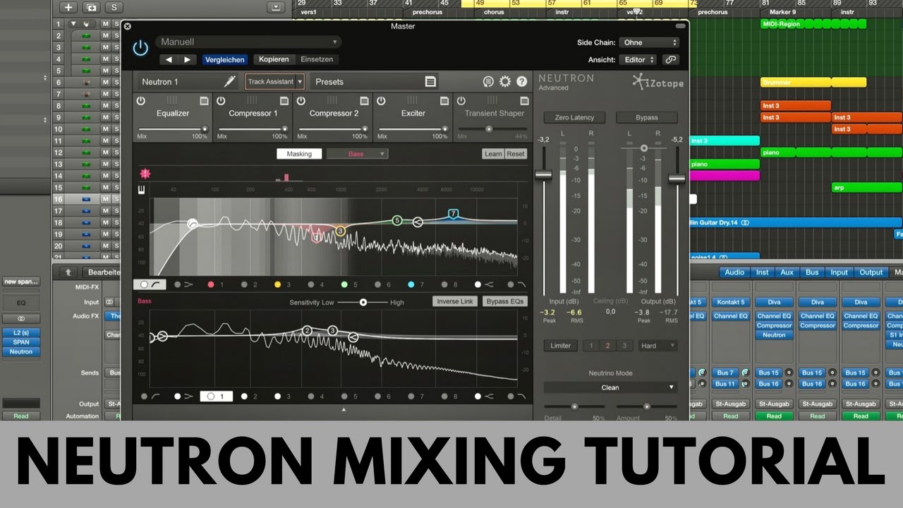 iZOTOPE NEUTRON - FULL MIXING TUTORIAL & COMPARISON - USING TRACK ASSIST & MASKING