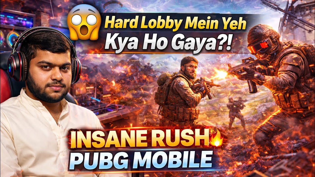 😱 Hard Lobby Mein Yeh Kya Ho Gaya?! 🔥 INSANE RUSH PUBG Mobile?Extreme Hard Lobby Gameplay• Non-Stop