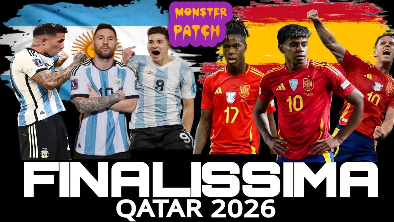 FINALISSIMA 🏆 Argentina vs España 🏆 Final de 4 GOLES 🏆